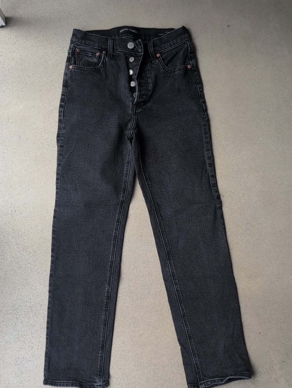 Denim Forum Arlo High Rise Straight 25 x 28L